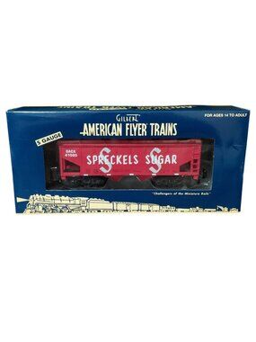 Gilbert American Flyer Trains Red Spreckels Sugar Covered Hopper S Gauge 6-41020